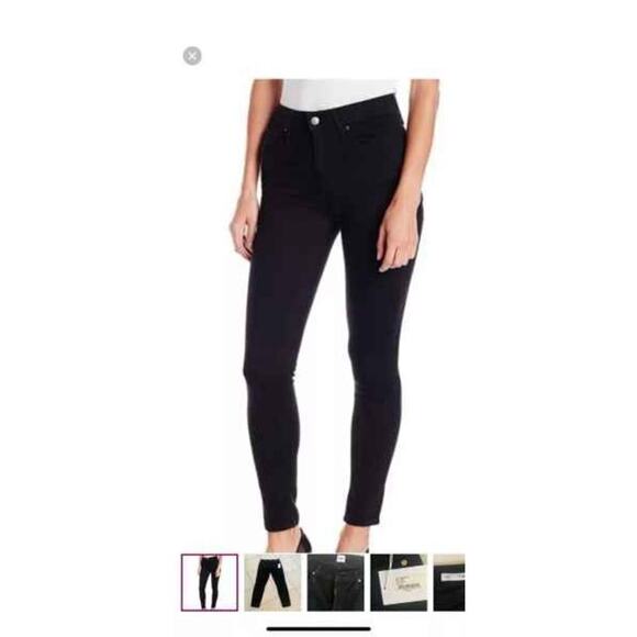 EDWIN PIXIE 9” MID RISE SKINNY JEANS Women's Size 25 BLACK - Picture 1 of 5